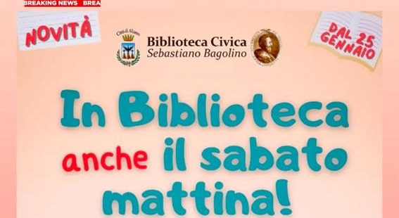 In Biblioteca anche il sabato mattina 