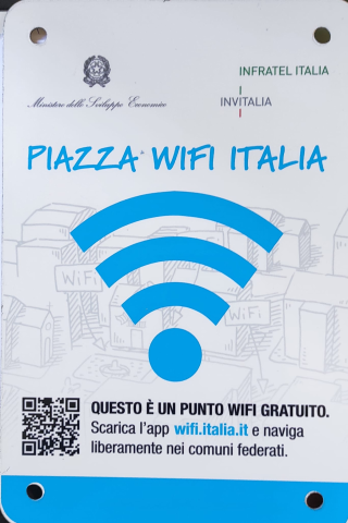 Cartello WiFi Italia