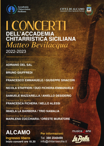 4° appuntamento Rassegna dell’Accademia Chitarristica Siciliana 2022/2023 
