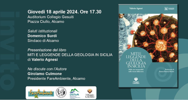  Presentazione del libro “Miti e Leggende della geologia in Sicilia” 
