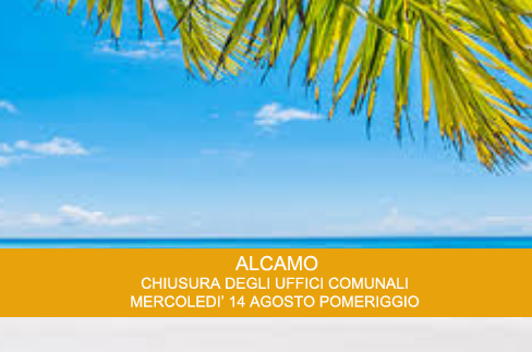 Gli uffici comunali resteranno chiusi mercoledi pomeriggio  14/08/2019