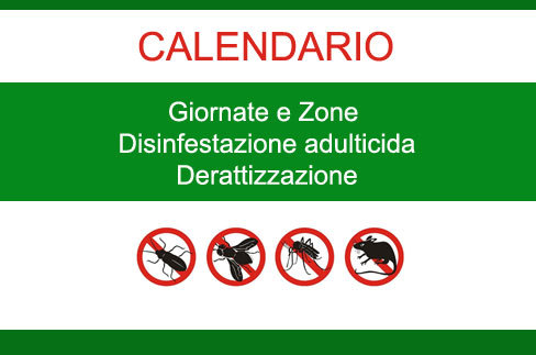 ALCAMO:  giornate e zone individuate per la disinfestazione adulticida e la derattizzazione 